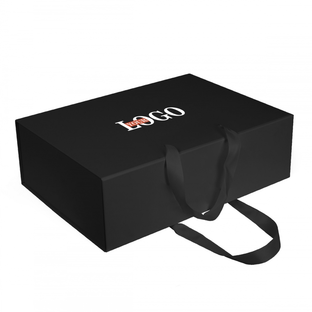 Коробка подарункова із логотипом чорна