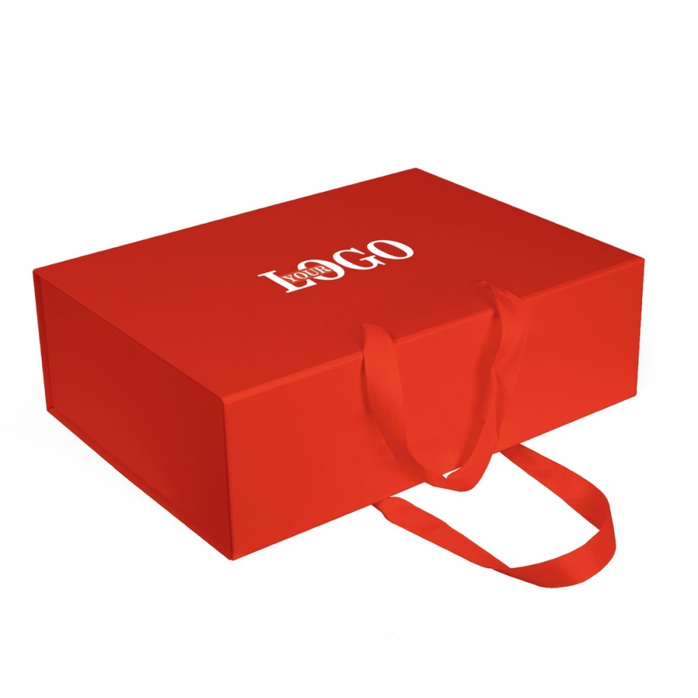 Коробка подарункова із логотипом червона