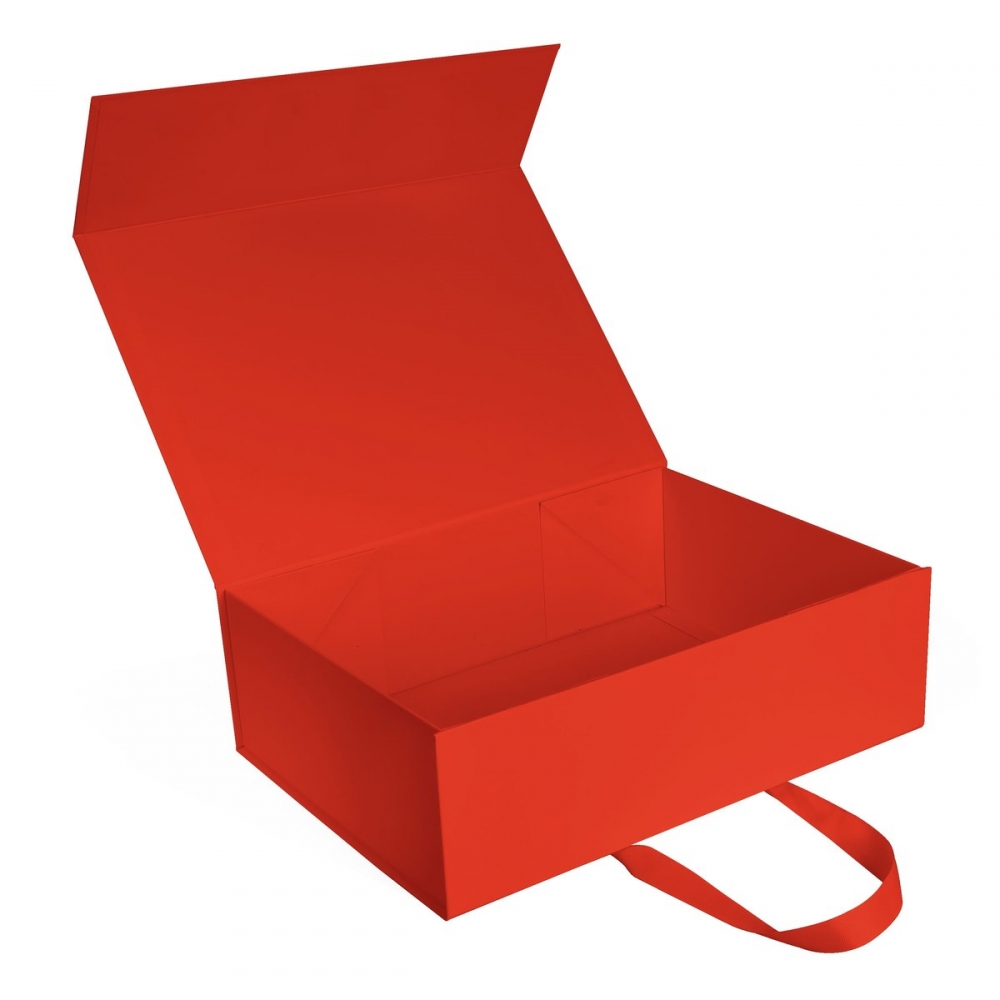 Коробка подарункова із логотипом червона
