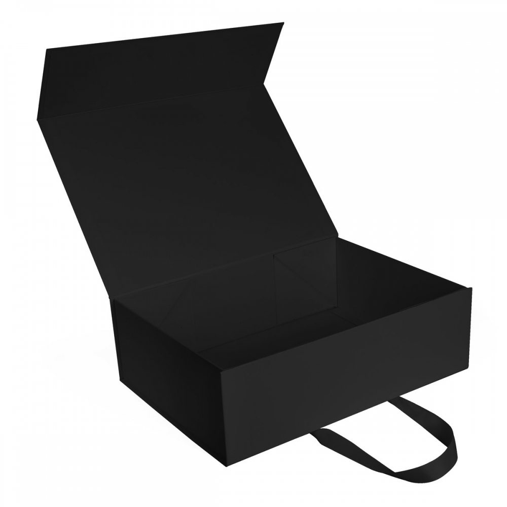 Коробка подарункова із логотипом чорна
