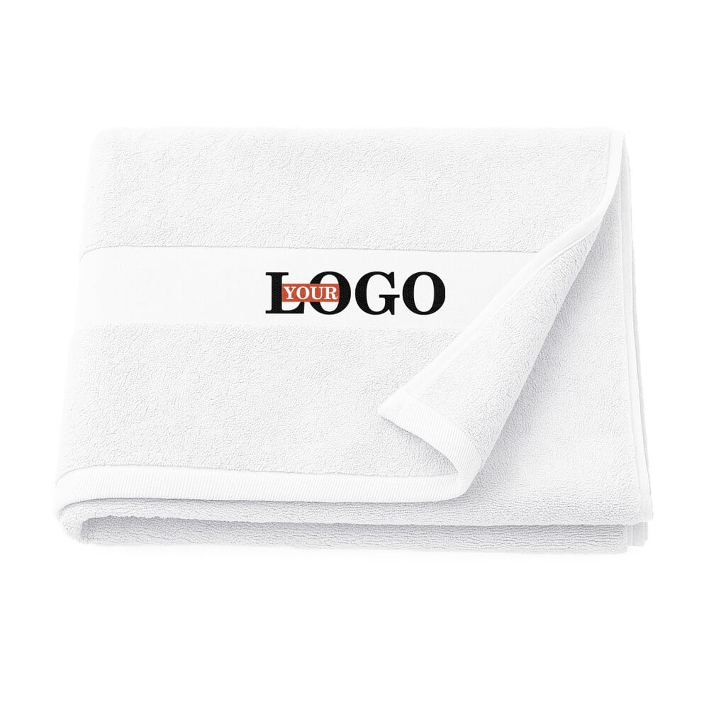 Полотенце с логотипом 70х140 белое