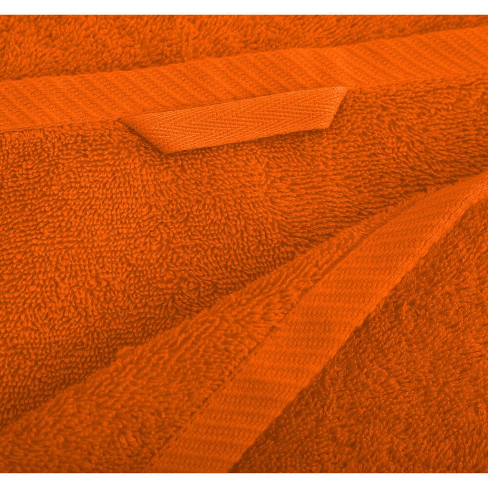 Полотенце с логотипом 70х140 оранжевое
