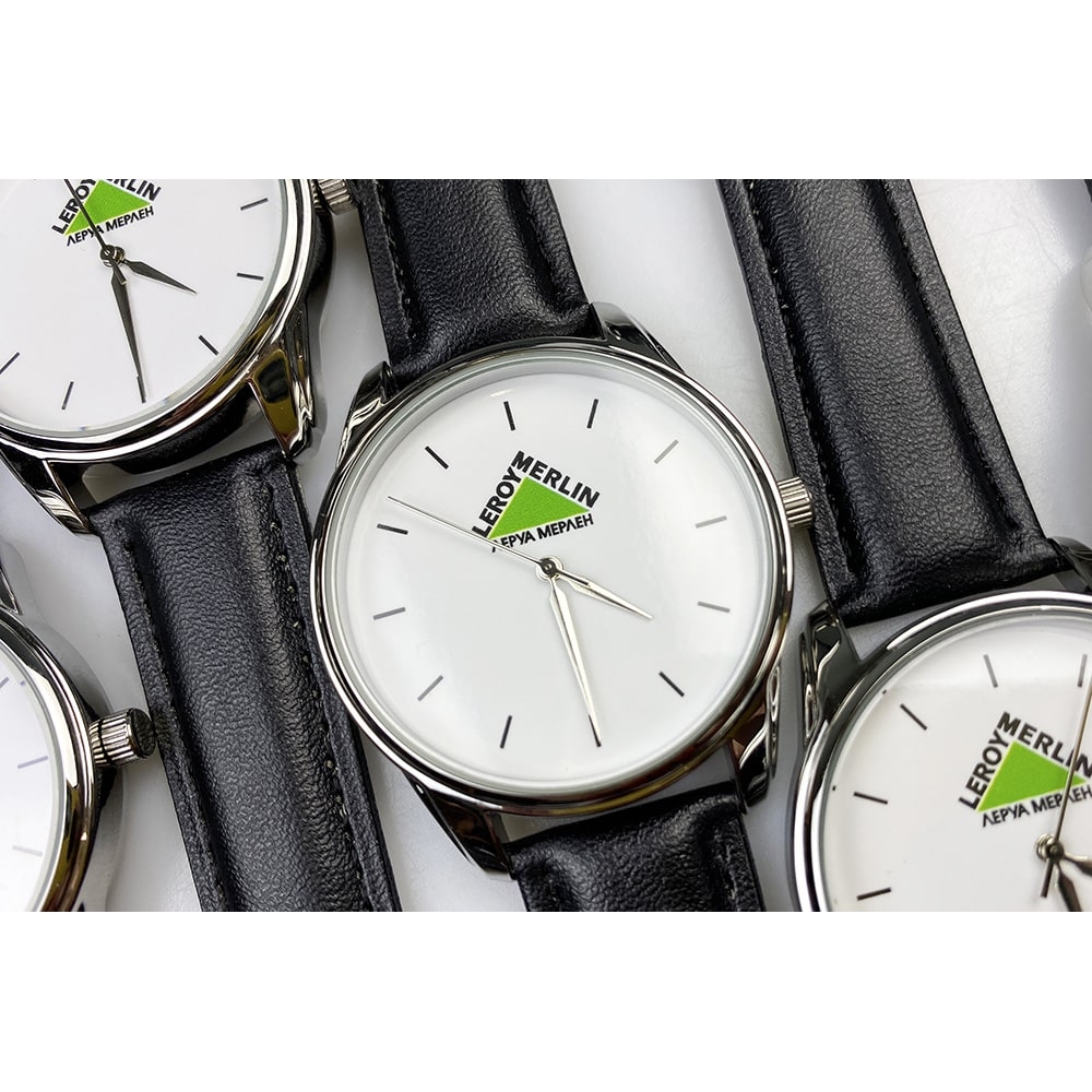 Годинники з логотипом (золото) + додатковий ремінець + коробочка