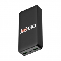 Повербанк з логотипом 20000 мАг (чорний)