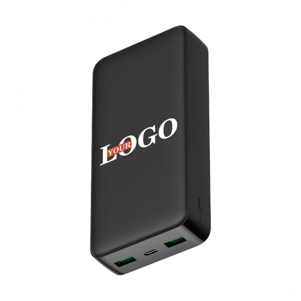 Повербанк с логотипом 20000 мАч (черный)