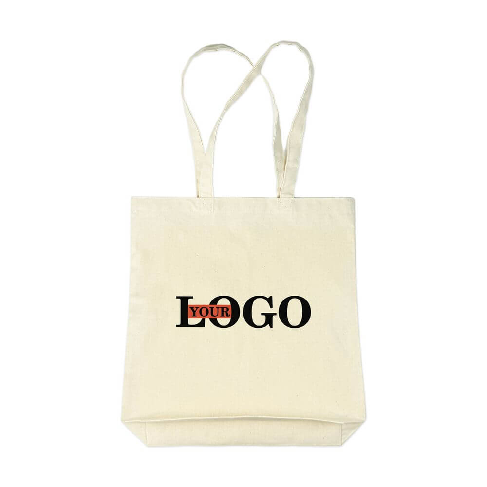 Екосумка шопер з логотипом біла