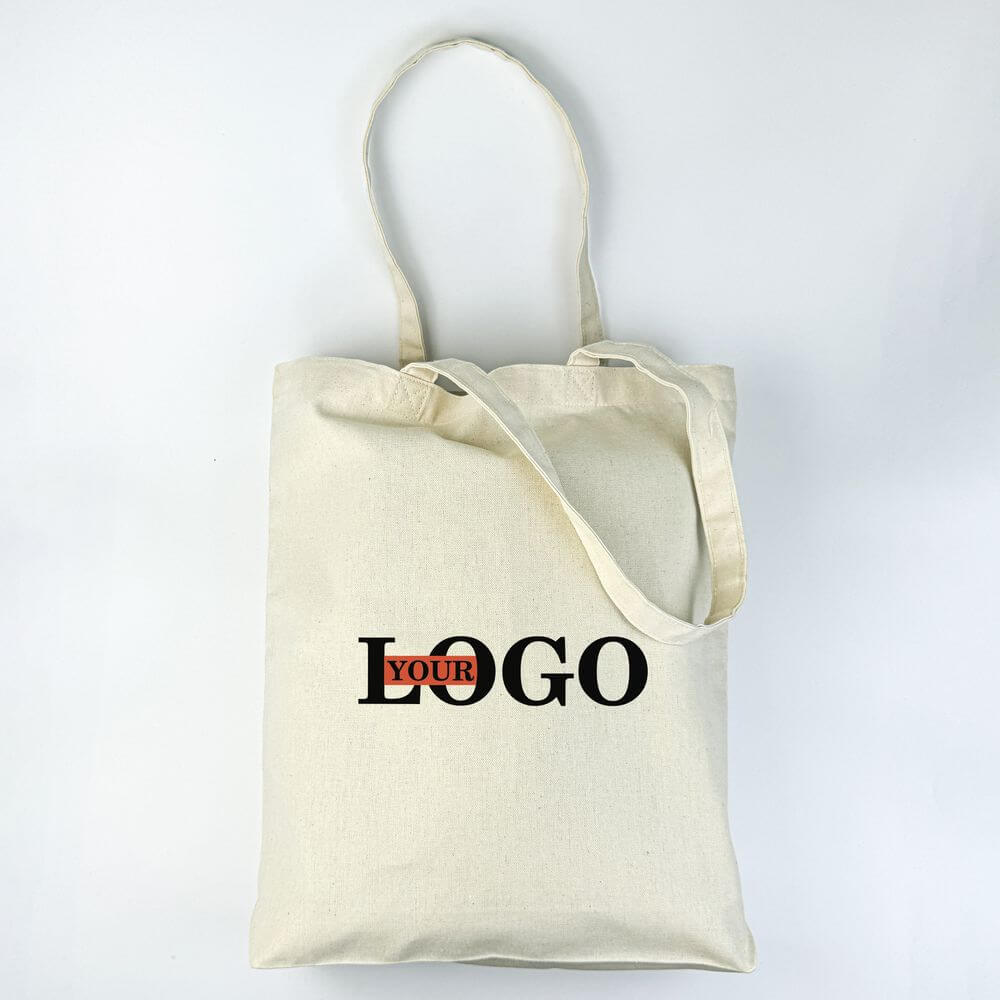 Екосумка шопер з логотипом біла