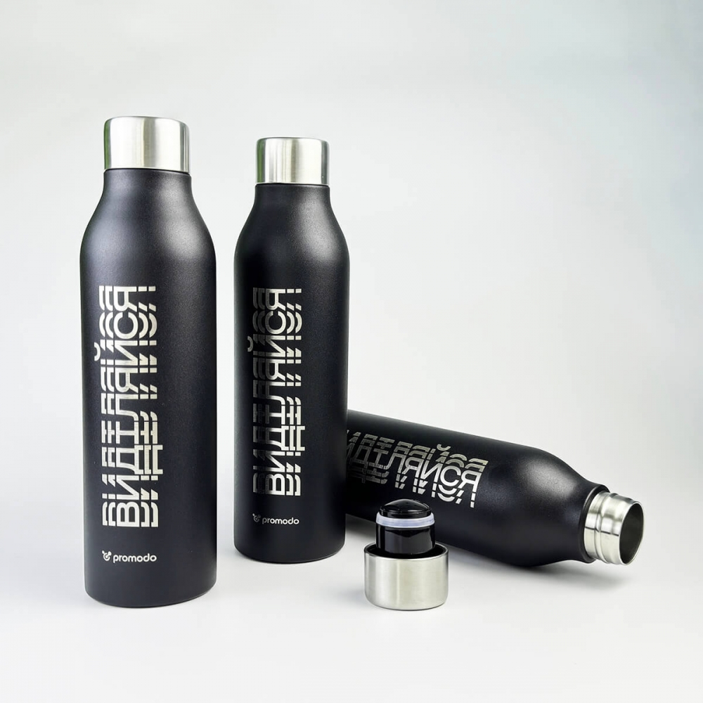 Термоси з логотипом на замовлення зелені