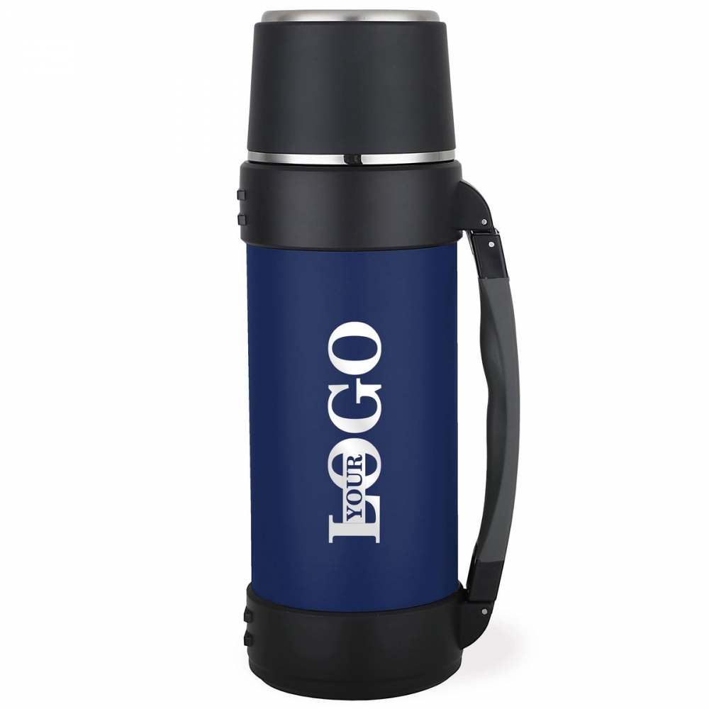 Термос преміум для брендування синій