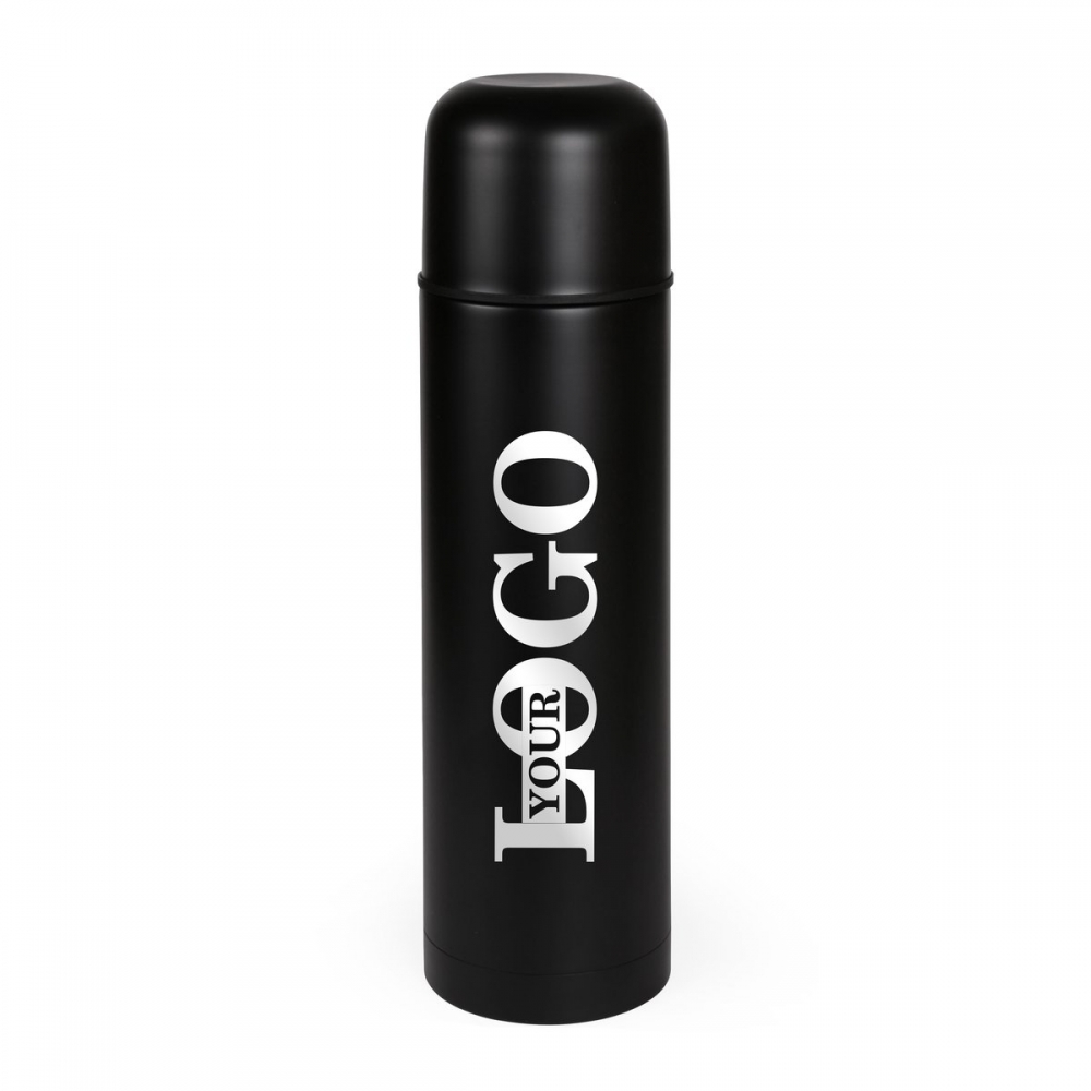 Термос із логотипом 750 мл чорний