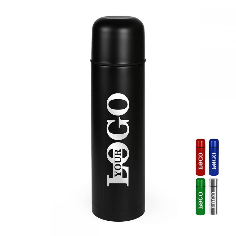 Термос із логотипом 750 мл чорний