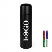 Термос із логотипом 750 мл чорний