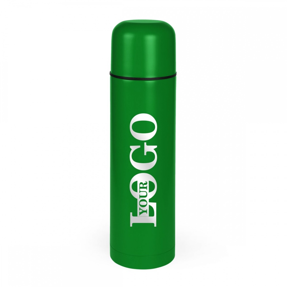 Термос із логотипом 750 мл зелений