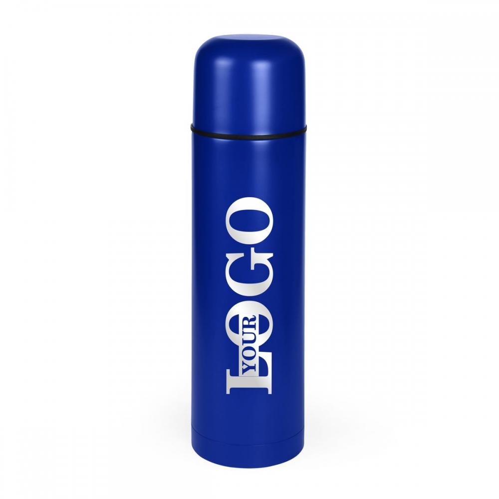 Термос із логотипом 750 мл синій