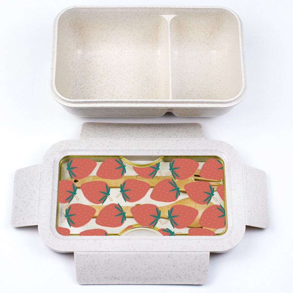 Ланч бокс Клубнички ( из пшеничного эко-волокна) Ланч бокс Клубнички ( из пшеничного эко-волокна)