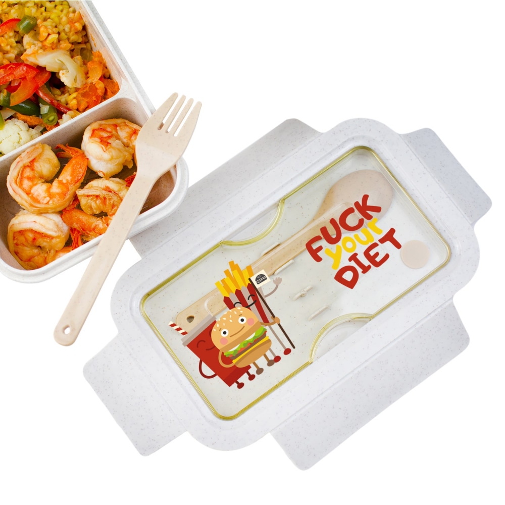 Ланч бокс Fuck your diet ( из пшеничного эко-волокна) Ланч бокс Fuck your diet ( из пшеничного эко-волокна)