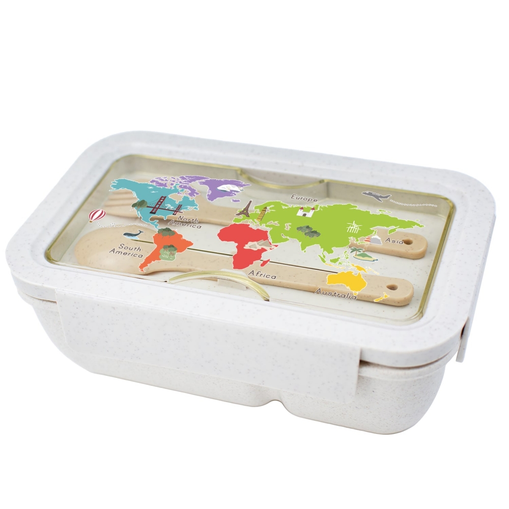 Ланч бокс Карта ( из пшеничного эко-волокна) Ланч бокс Карта ( из пшеничного эко-волокна)