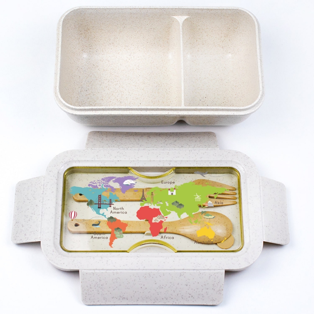 Ланч бокс Карта ( из пшеничного эко-волокна) Ланч бокс Карта ( из пшеничного эко-волокна)