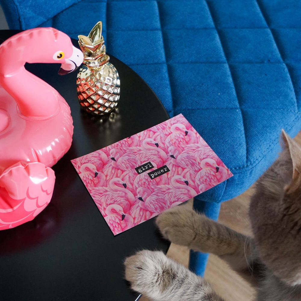 Открытка ZIZ Фламинго