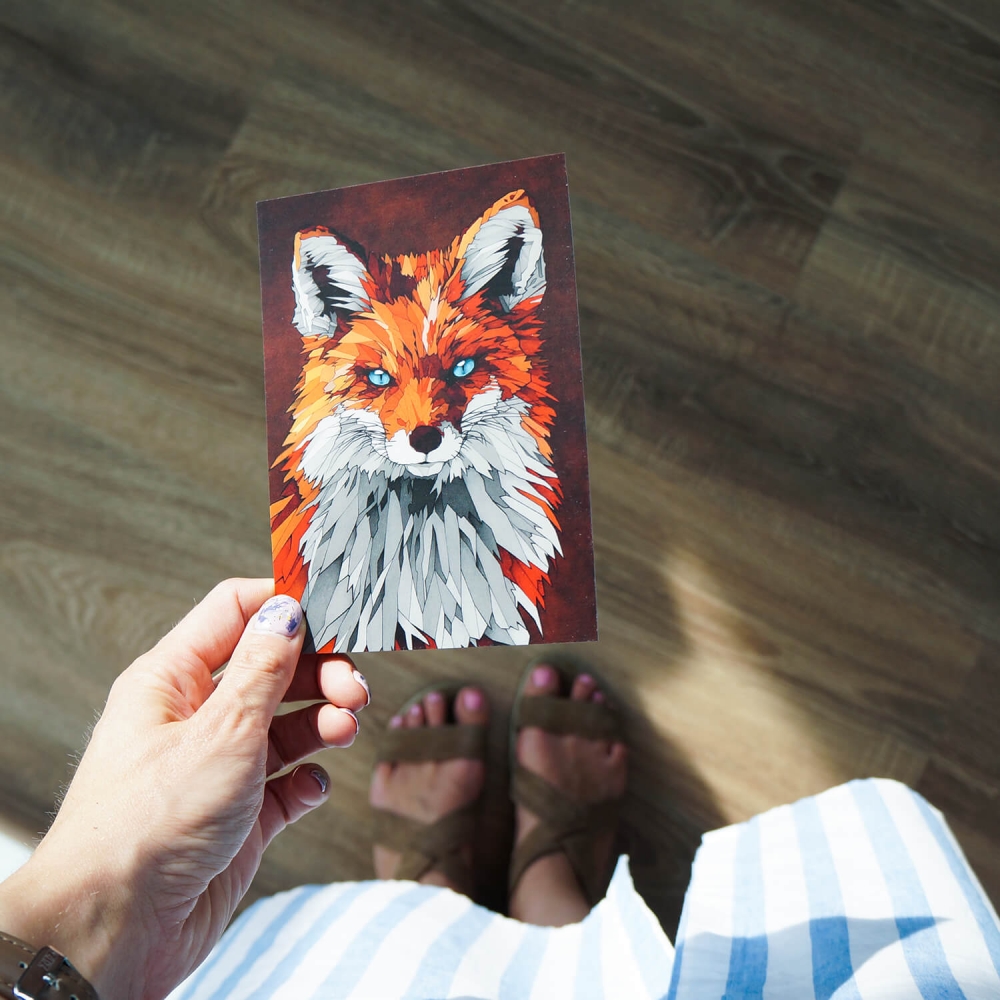 Открытка ZIZ Лисица