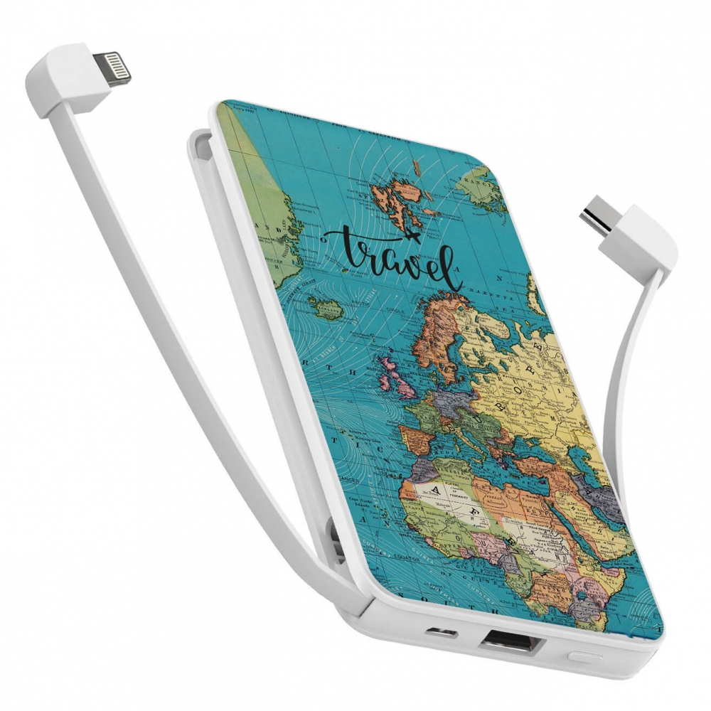 Повербанк ZIZ Карта путешествий 10000 мАч