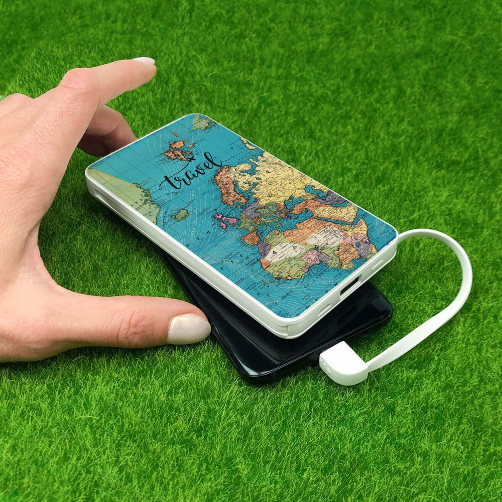 Повербанк ZIZ Карта путешествий 10000 мАч