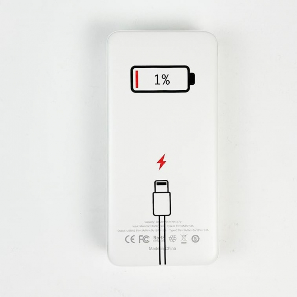 Повербанк ZIZ 1% 20000 мАч