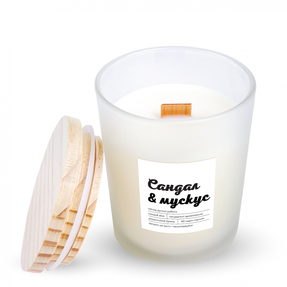 Свічка ZIZ соєва Сандал та мускус