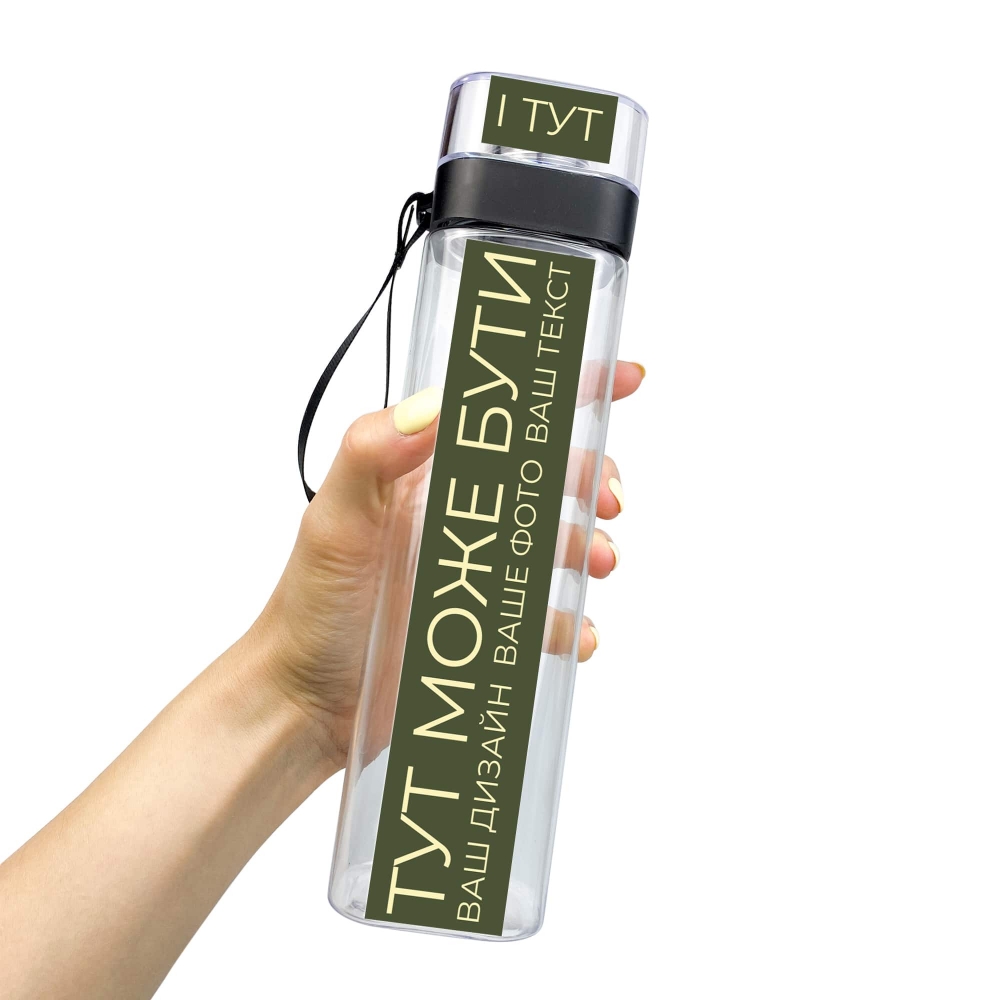 Пляшка для води зі своїм дизайном або фото