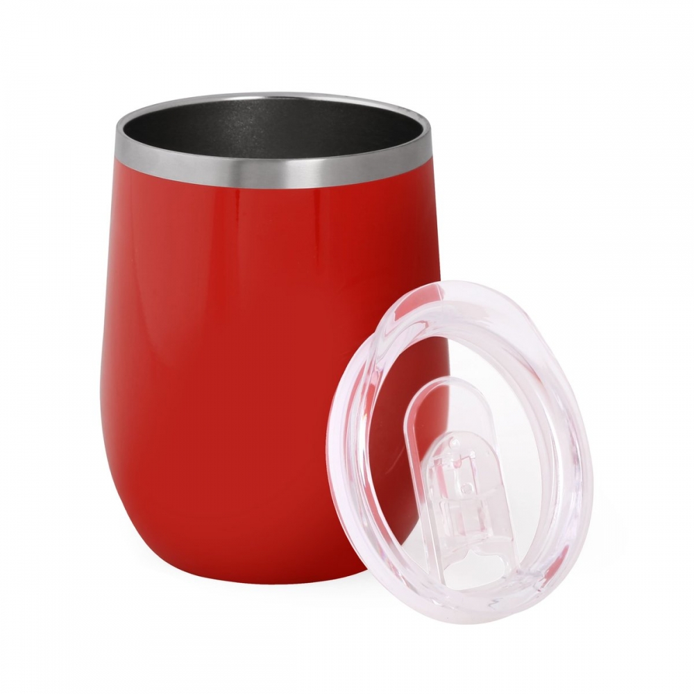 Термочашка з логотипом 350 мл червона