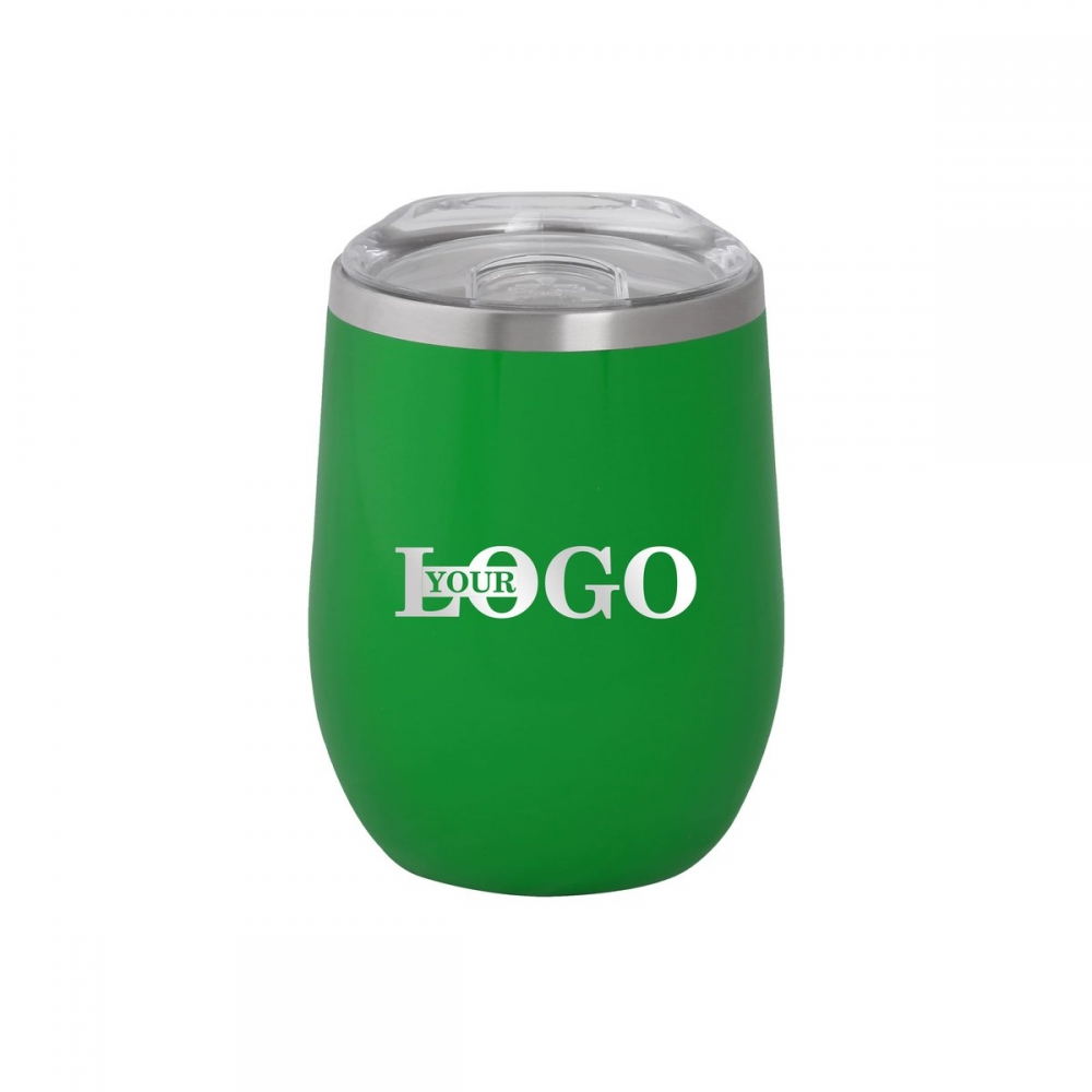 Термочашка металева з логотипом 350 мл зелена