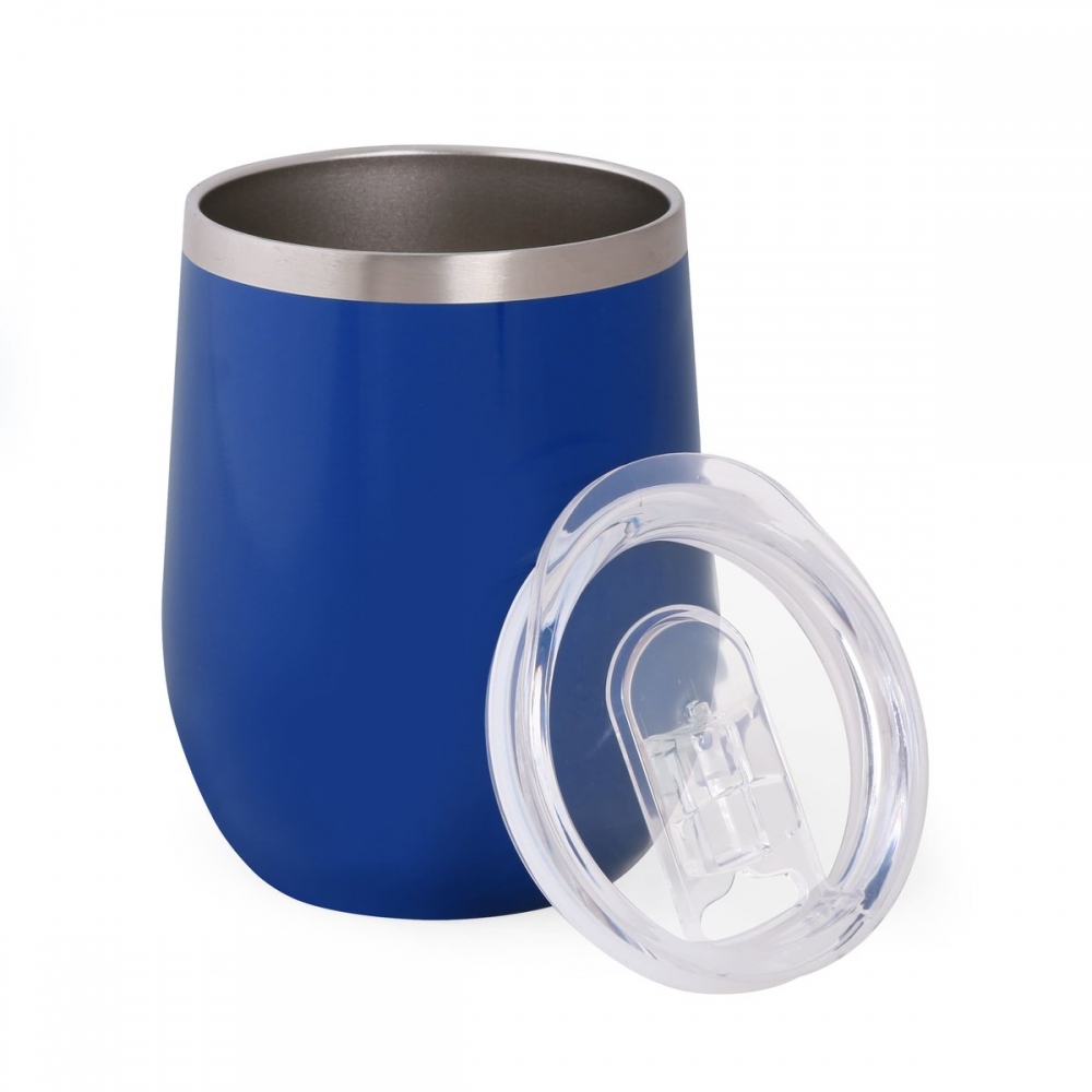 Термочашка з логотипом 350 мл синя