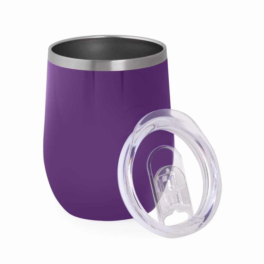Термочашка з логотипом 350 мл фіолетова
