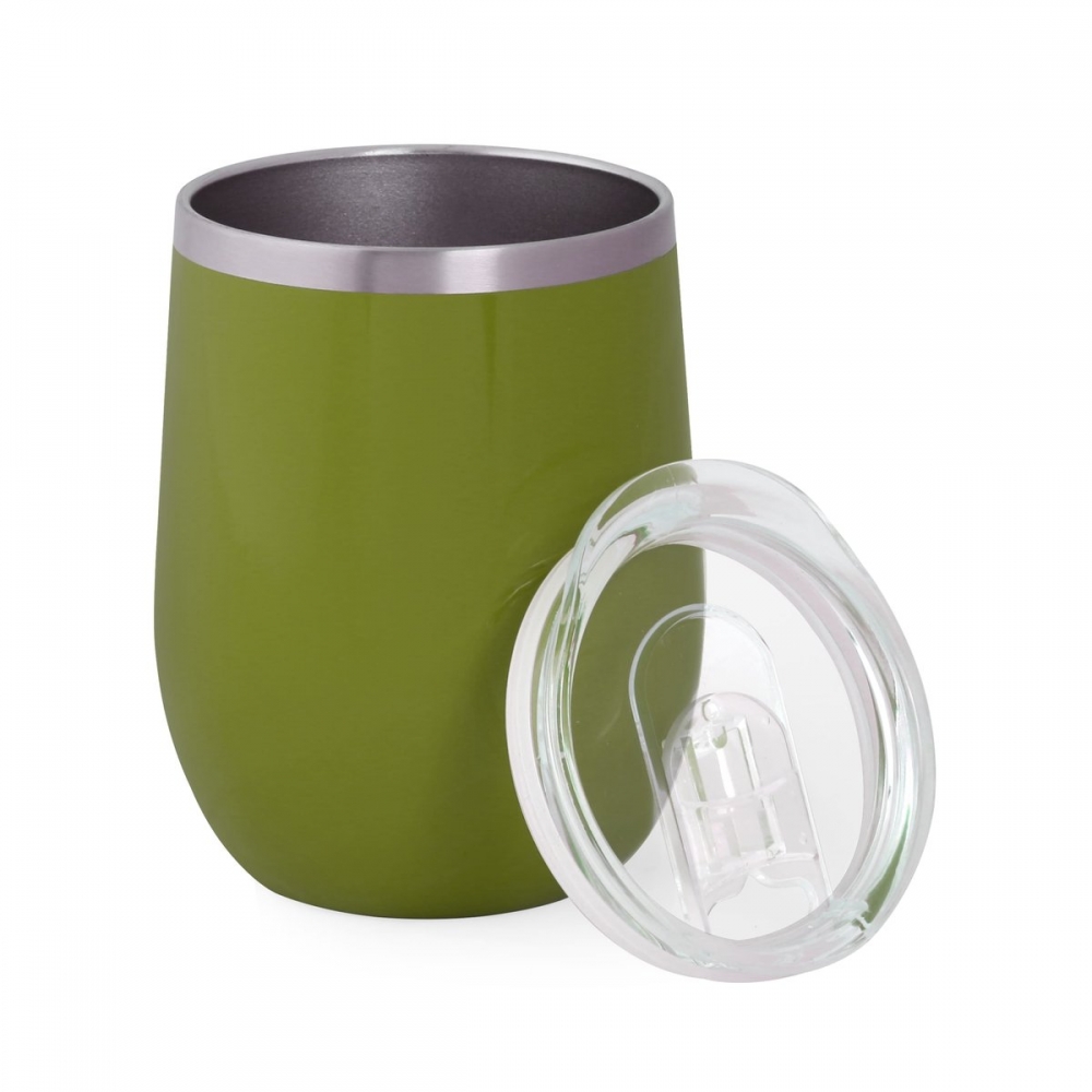 Термочашка з логотипом 350 мл оливкова