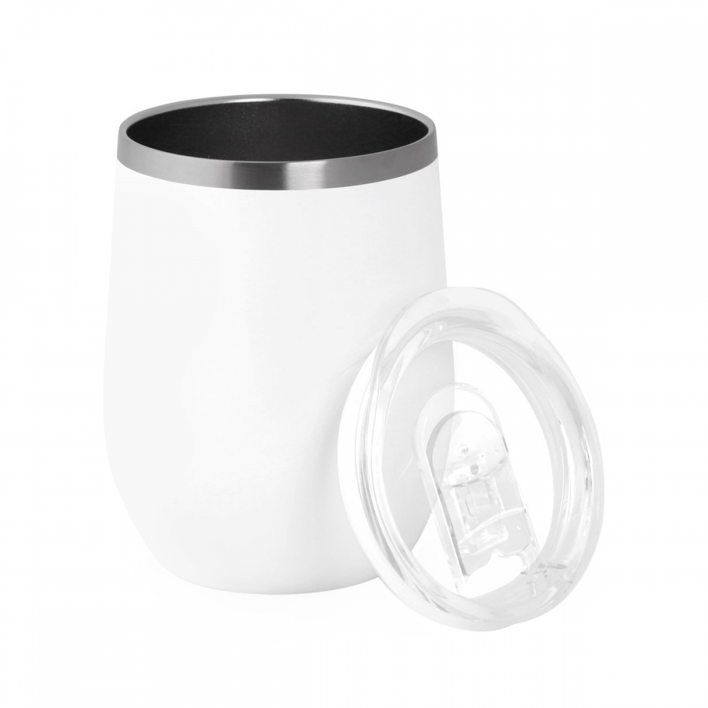 Термочашка з логотипом 350 мл біла